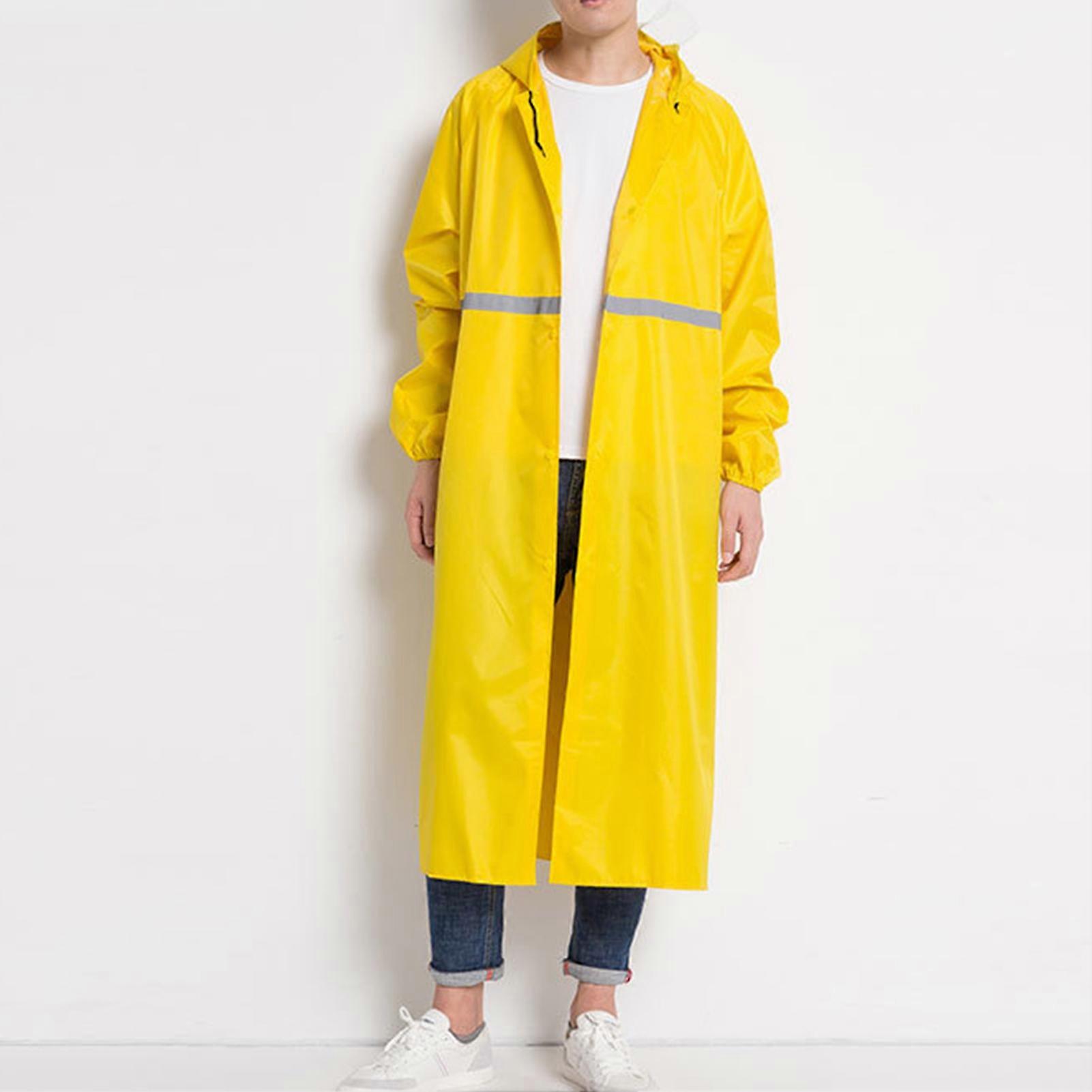 Impermeable largo impermeable reflectante engrosado poncho reutilizable impermeable elegante impermeable impermeable