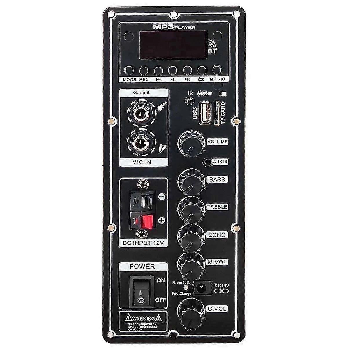 12V ενισχυτής πλακέτα ομιλητής ενισχυτής Bluetooth AUX TF-κάρτα U-δίσκος εγγραφής 6-12Inch 80W ομιλητής πίνακα πίνακα