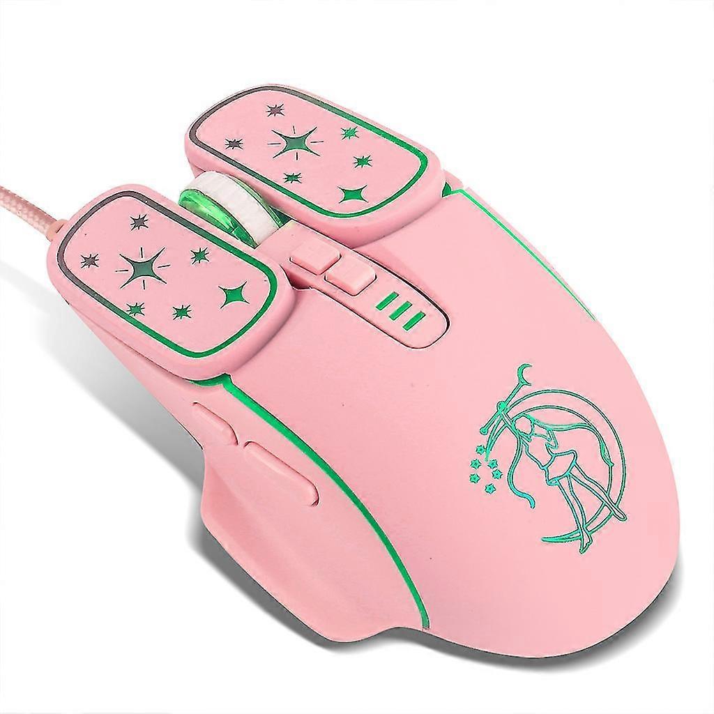 Rgb Wired Gaming Mouse 7200dpi Luminous Mouse 6 Buttons Game Macro Programming