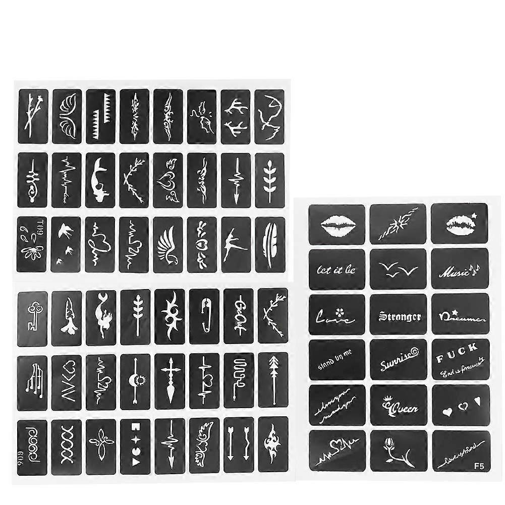 Semi permanent Small Tattoo Stencil Airbrush Temporary Templates