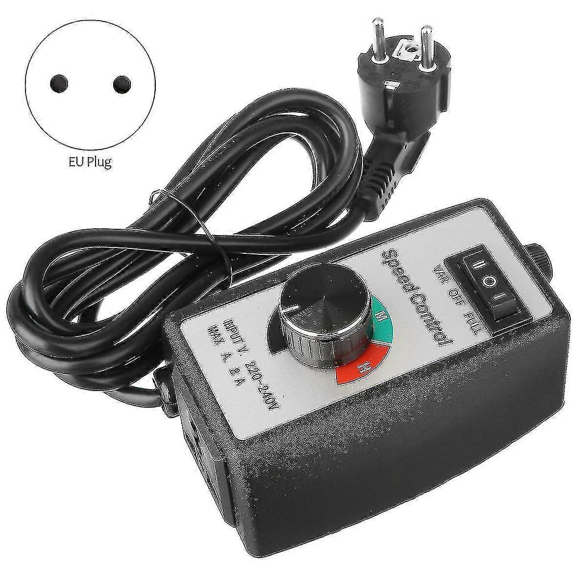 Eu Plug Motor Speed Controller Universal Electronic Stepless Governor Switch Blower Duct Fan Speed