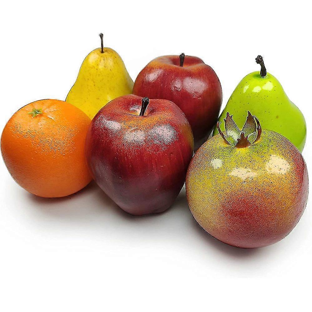 S6pcs Imulation Fruit Set For Faux Fruit Decor,  Christmas Decor