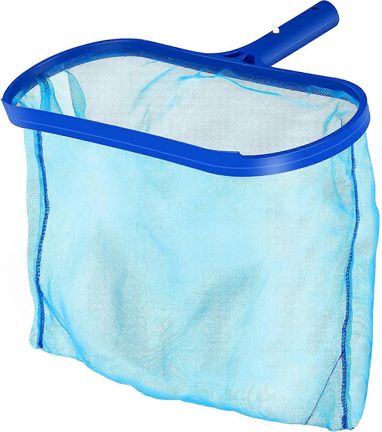 Professional Pool Skimmer - Fine Mesh Net - Suitable For Spas, Swimming Pool, Fountain, Pond - For Cleaning Up Pool Leaves And Debris (Blue)