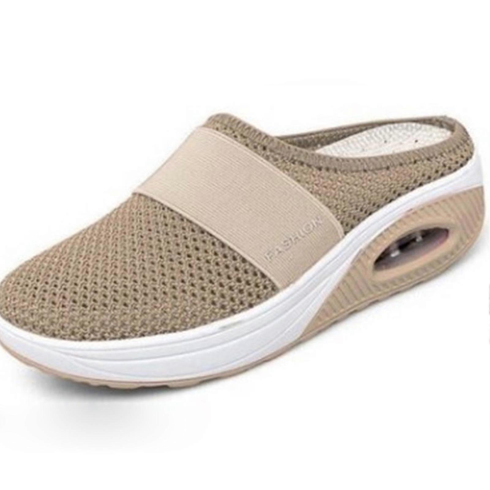 Luftkudde Vandringskängor Andningsbara Casual Mesh Slip On Vandringskängor För Utomhus Inomhus Nya