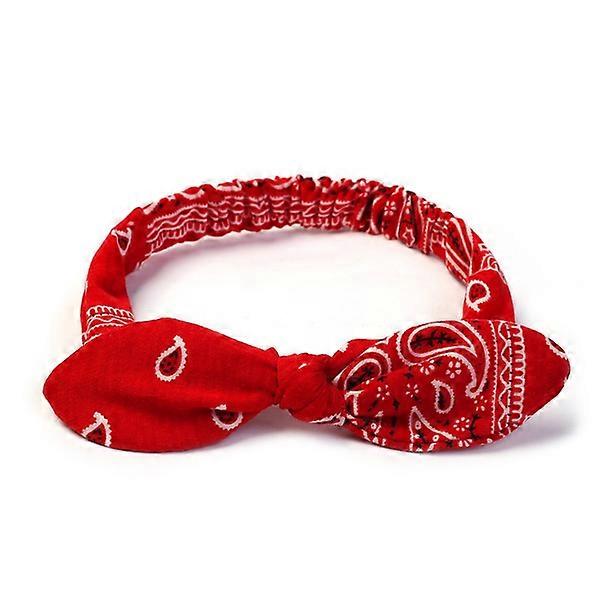 New Girls Vintage Cross Knot Elastic Hairbands Soft Solid Print Headbands Girls Hair Bands Hair