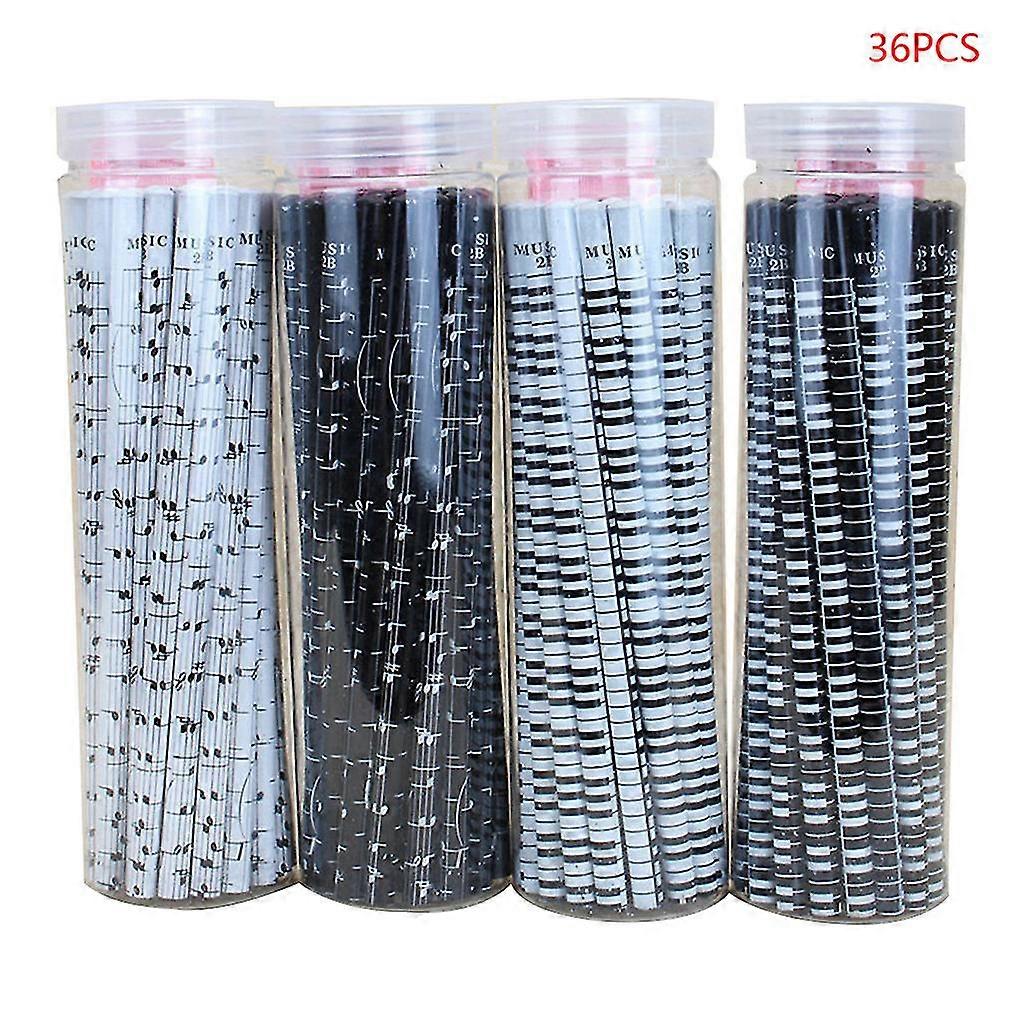 36pcs Musical Note Pencil 2b Standard Round Pencils Piano Notes  Writing Drawing