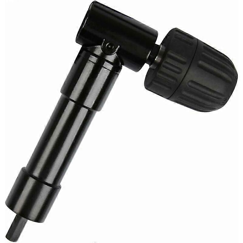 90 Self-Tightening Right Angle Chuck, Quick Release Drill Elbow Chuck Screwdriver Bit Angle Drive Chuck Drill Adapter Right Angle Drive for Drill-