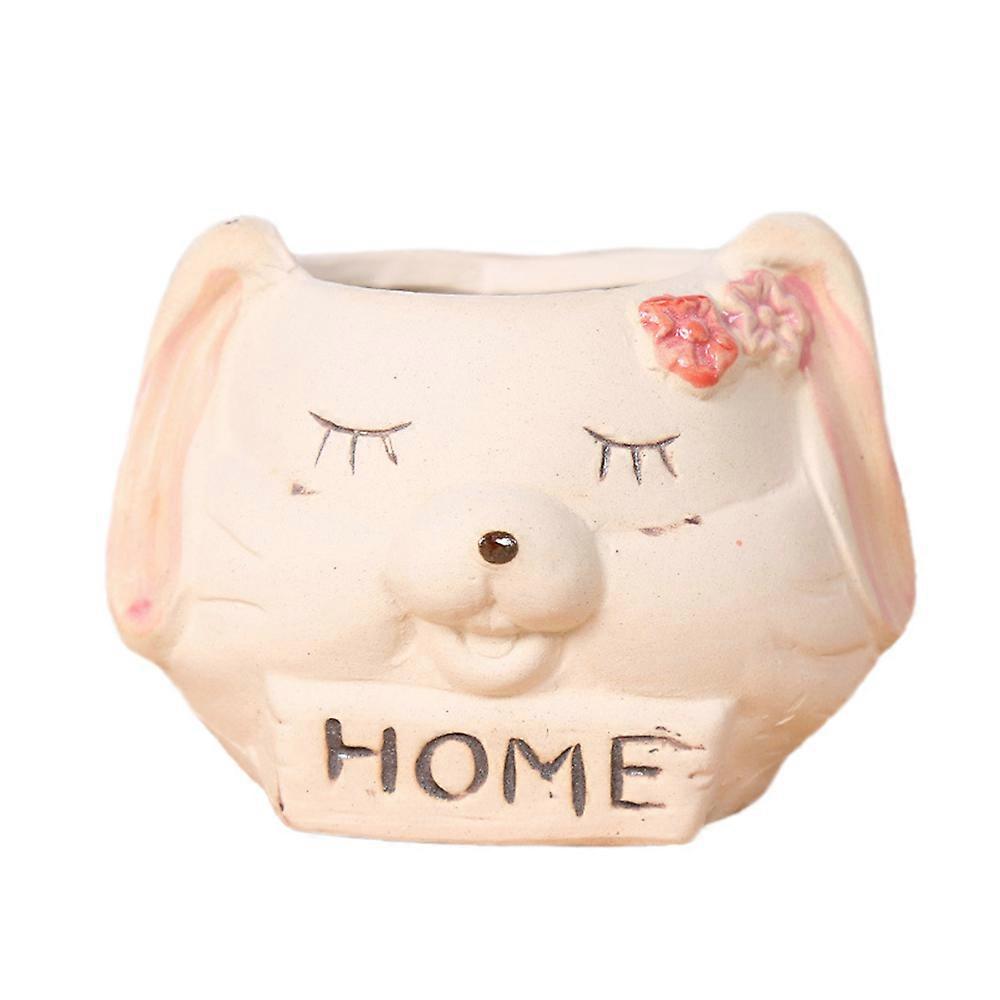 Rough pottery small flower pot Creative ceramic ornaments