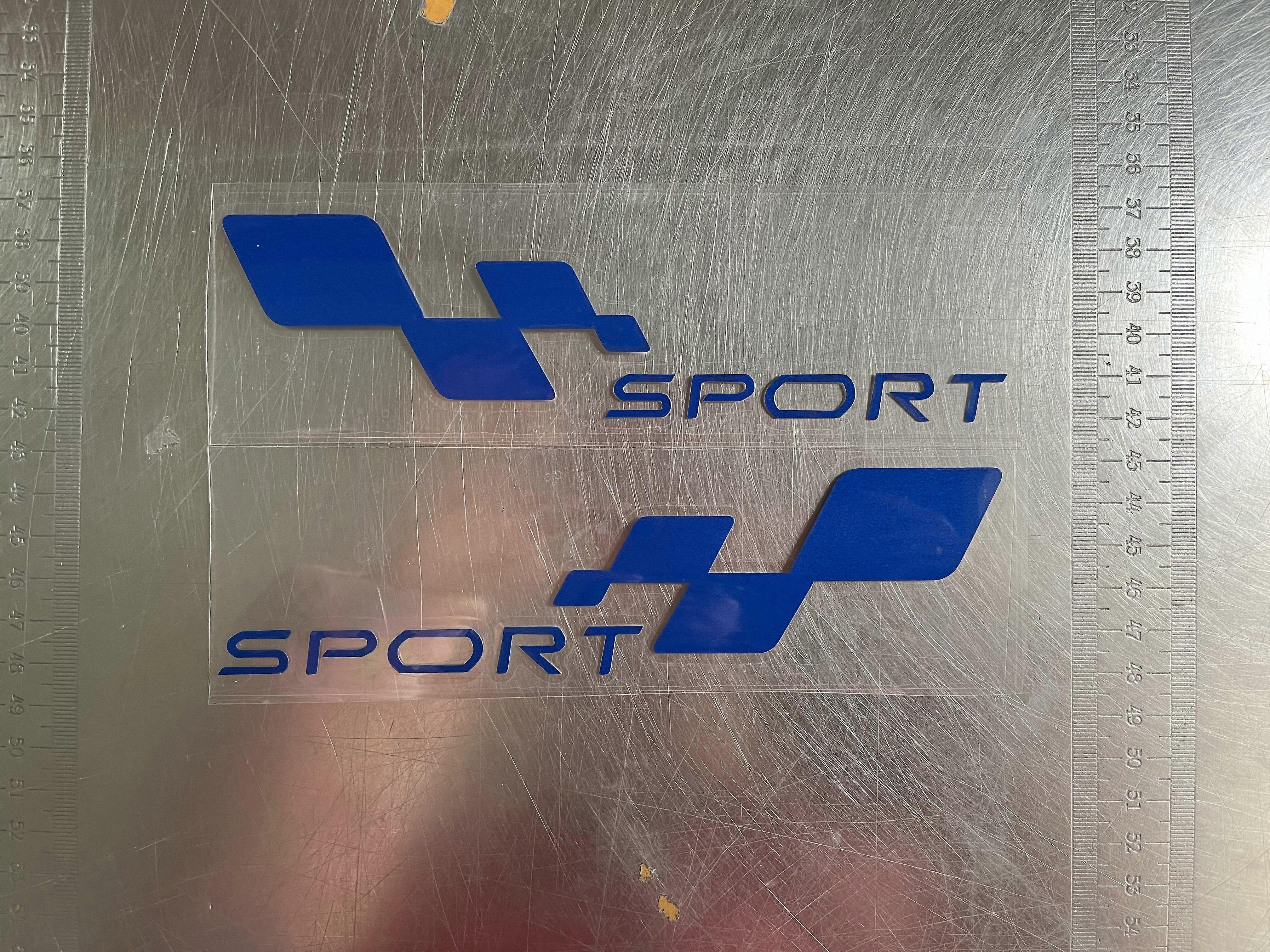 Acheter 2 Obtenez 1 autocollant de voiture de sport gratuit Nouveau imperméable à l’eau pour Renault Car Styling pour toutes les couvertures de voiture noir blanc rouge jaune bleu