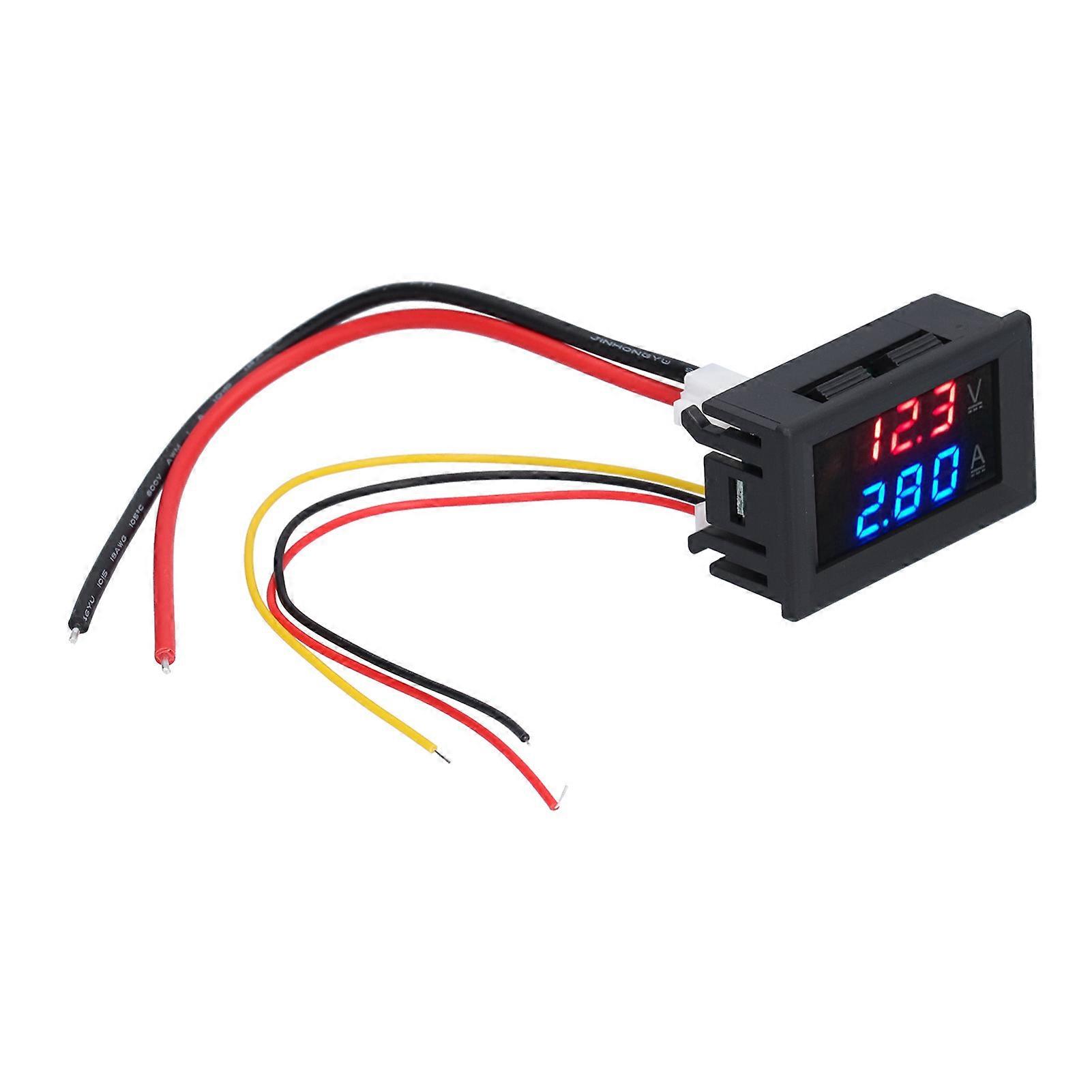 Digital Voltmeter Ammeter 0-100V 0-100A DC 0V-50A Precision Meter Display