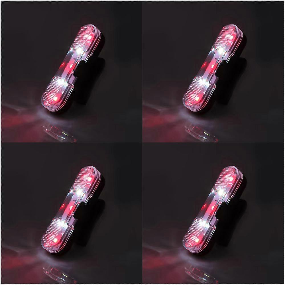4 Pcs Bike Tail Light, USB Rechargeable Bicycle Rear Light, 360 Degree Rotation Waterproof Bicycle Tail Lamp