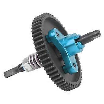 2024-54T Spur Gear Complete Slipper Clutch Aluminum Steel Differential Slipper Clutch Assembly for Traxxas Slash 1/10 RC Cars Blue