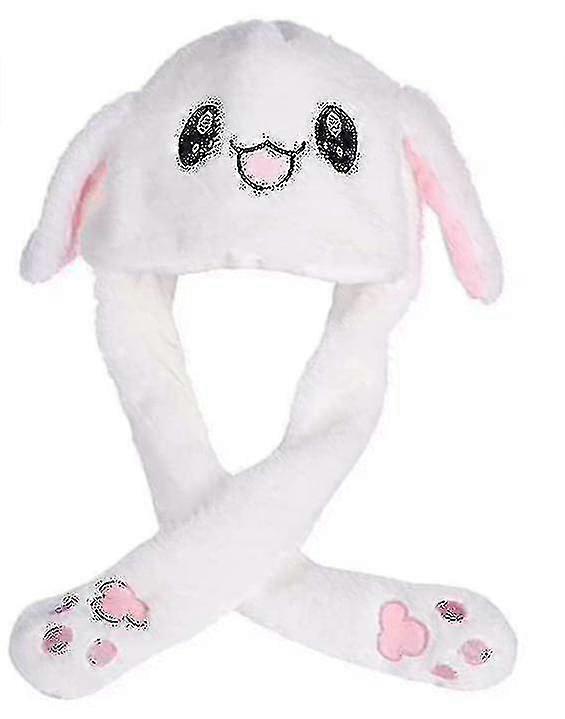 Pikachu Hat Rabbit Ear Moving Jumping Hat Funny Bunny Plush Hat Cap V1