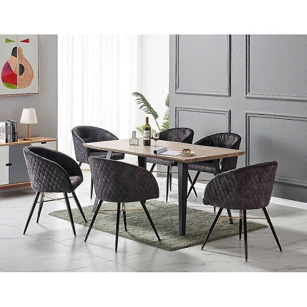 Viterbo Rocco Lux Dining Set - A Table & 6 Chairs