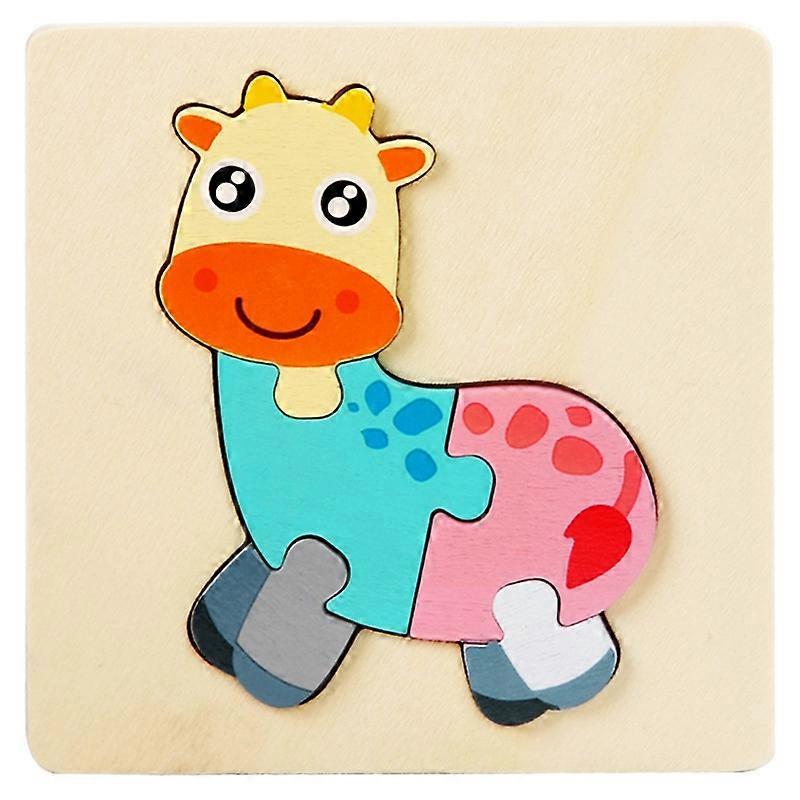5 PCS Children Wooden Three-dimensional Puzzle(Deer)