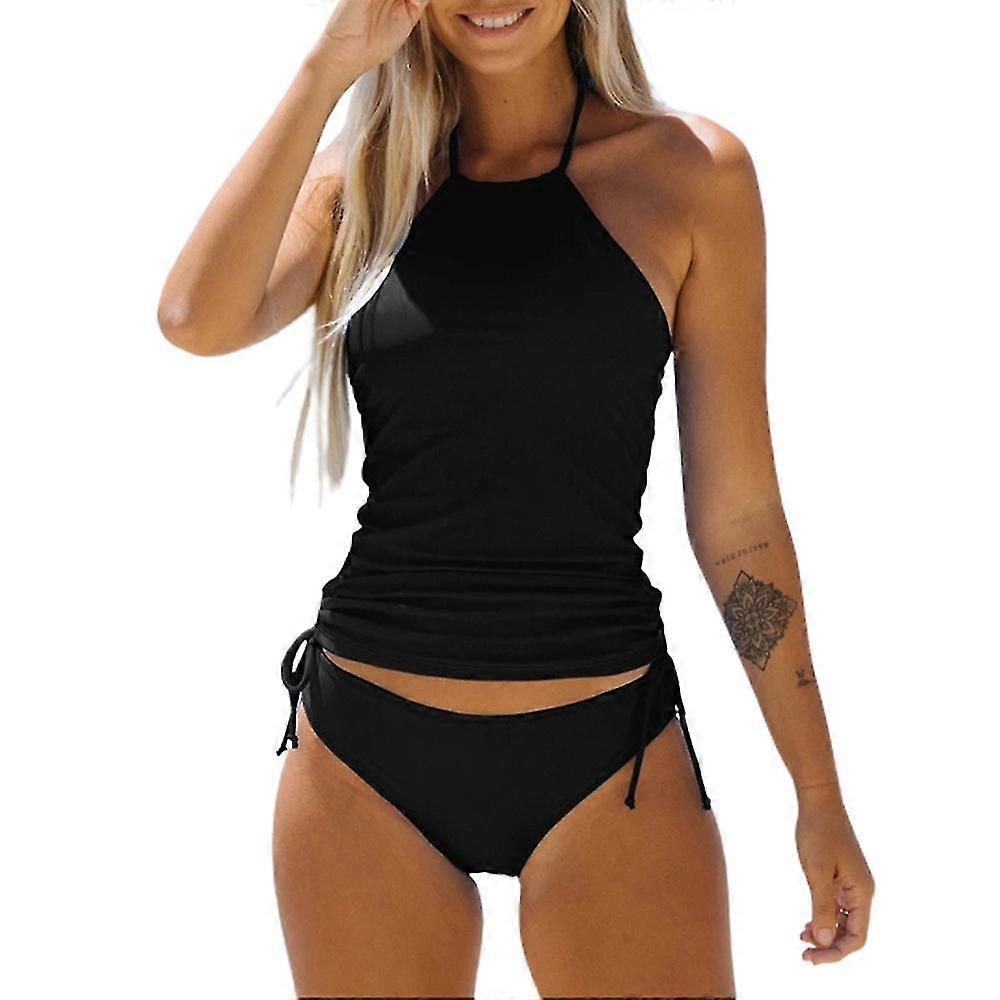 Women Swimwear Set Swimsuit Halter Tops + Briefs