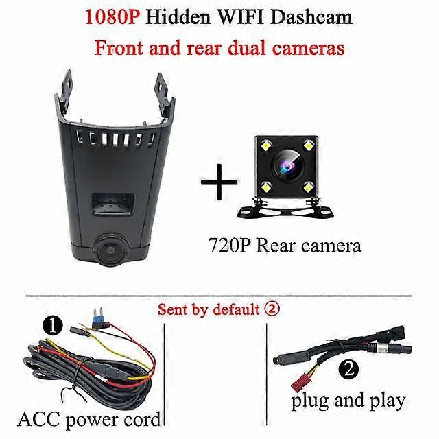 For BMW E23 E32 E38 E65 F01 F02 F03 F04 G11 G12 2016-2022 Plug and Play Hidden Wifi 4K Car DVR Dash Cam Driving Recorder Dashcam