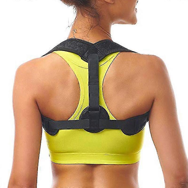Back Straightener Posture Corrector Women Men - Back Support Strap (1pcs-black)