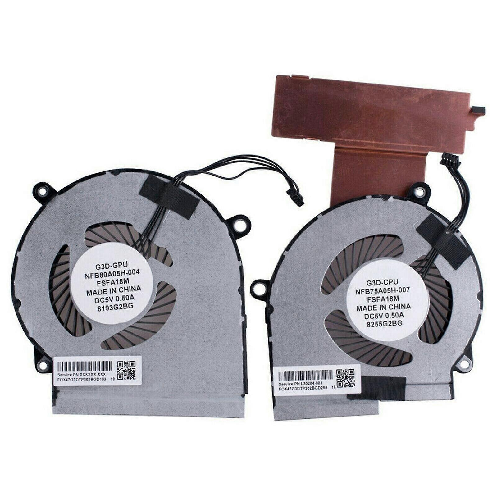 Notebook CPU Cooling Fans for DC 5V 4 pin GPU Radiator for HP OMEN 15-DC Laptop