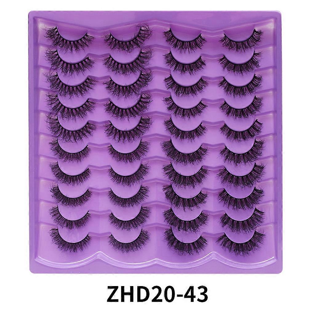 Handmade Eyelashes Fluffy-Mink Lashes Natural Mink-False Eyelashes Makeup Lashes