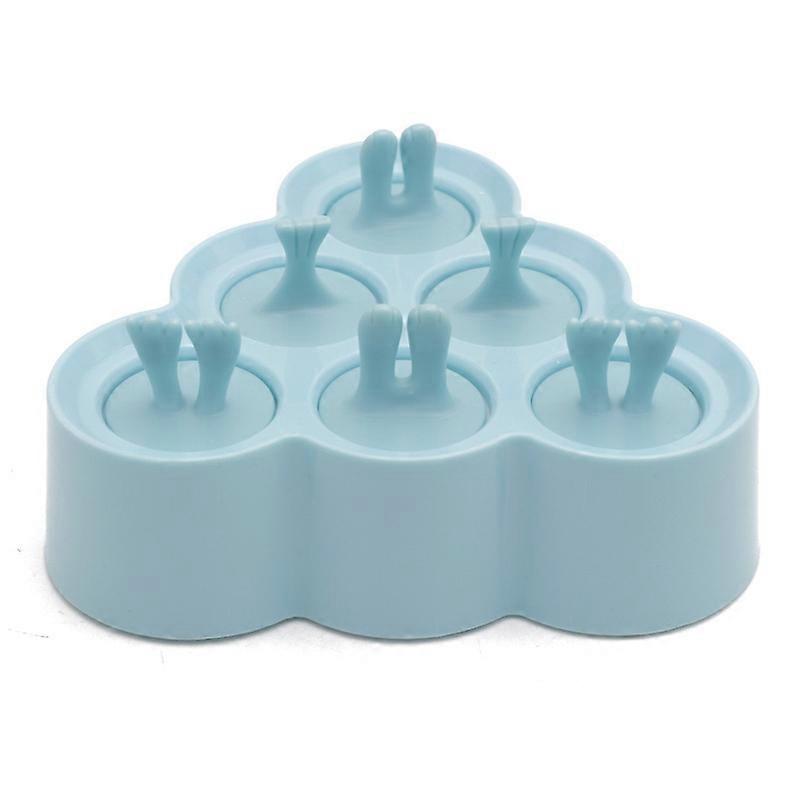 Blue-Creative DIY Silicone Ice Mold Six Compartment Ice Mold Ice Box