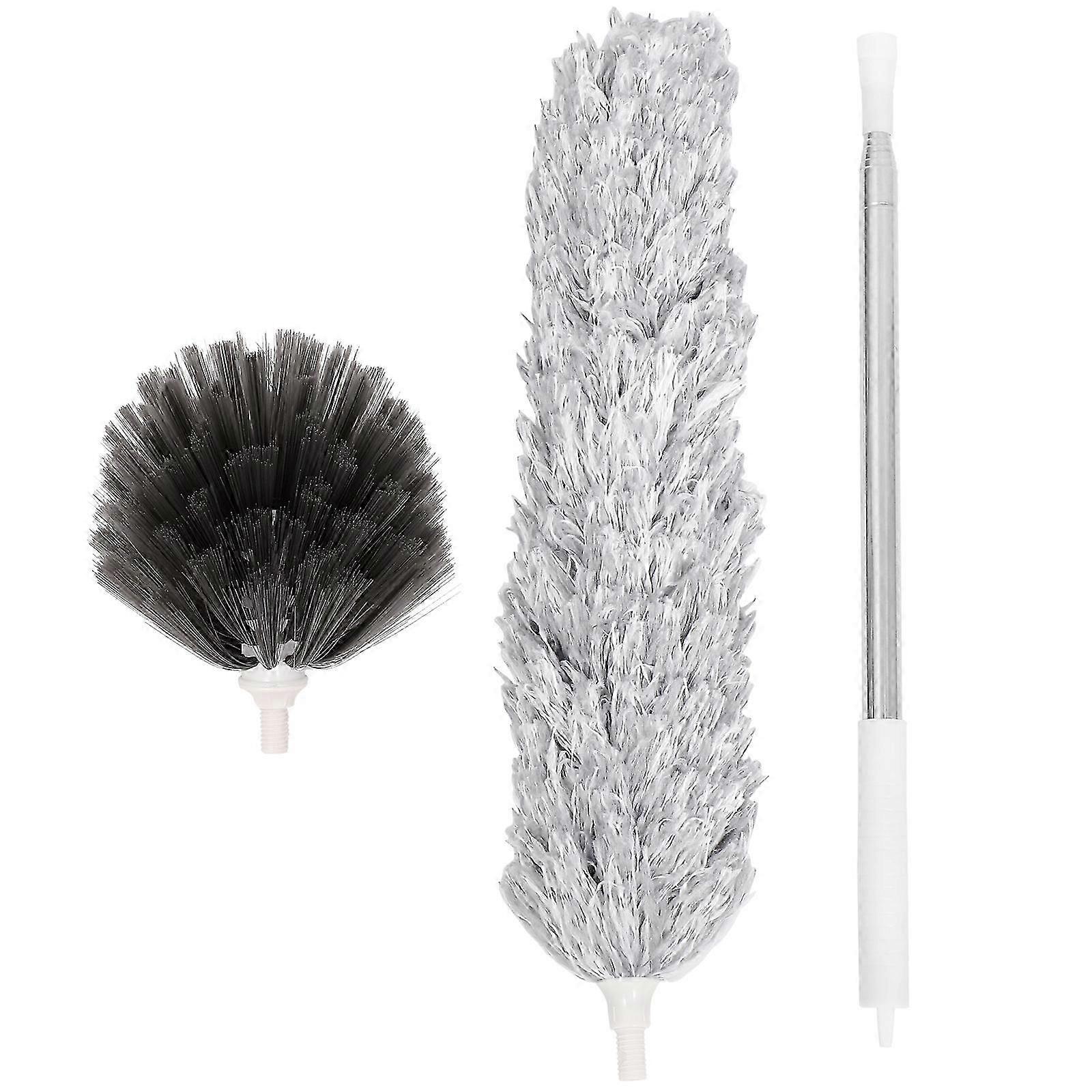 Duster Rengjøring Mikrofiber Duster Extension Pole Uttrekkbar Duster Ceiling Fan Duster Vaskbar fjær Duster Spindelvev Duster