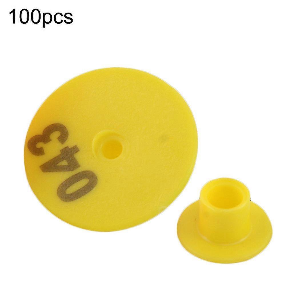 100Pcs Numbered Round Goat Sheep Pig Livestock Animal Ear Tags Labels Marks
