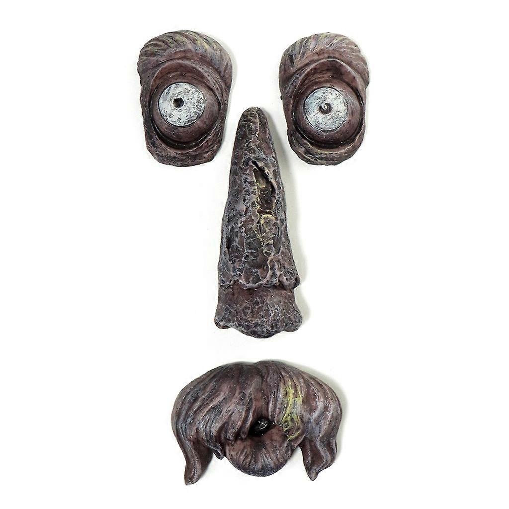 Amusing Resin Easter Tree Trunk Decoration Hanging Tree Old man Face Garden Decoration Wall Decor