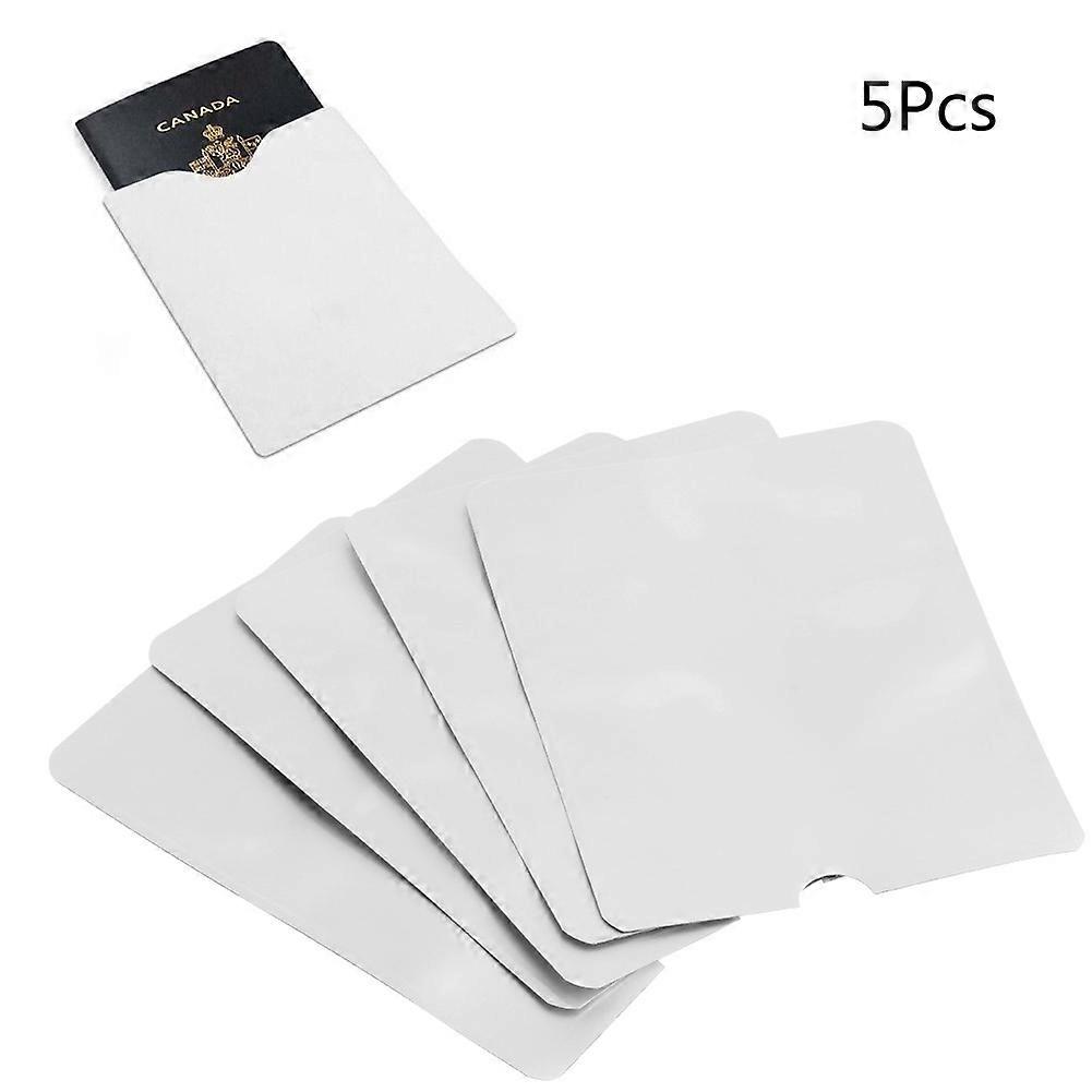 5Pcs/Lot Passport Secure Sleeve Holder Anti Scan RFID Blocking Protector Cover