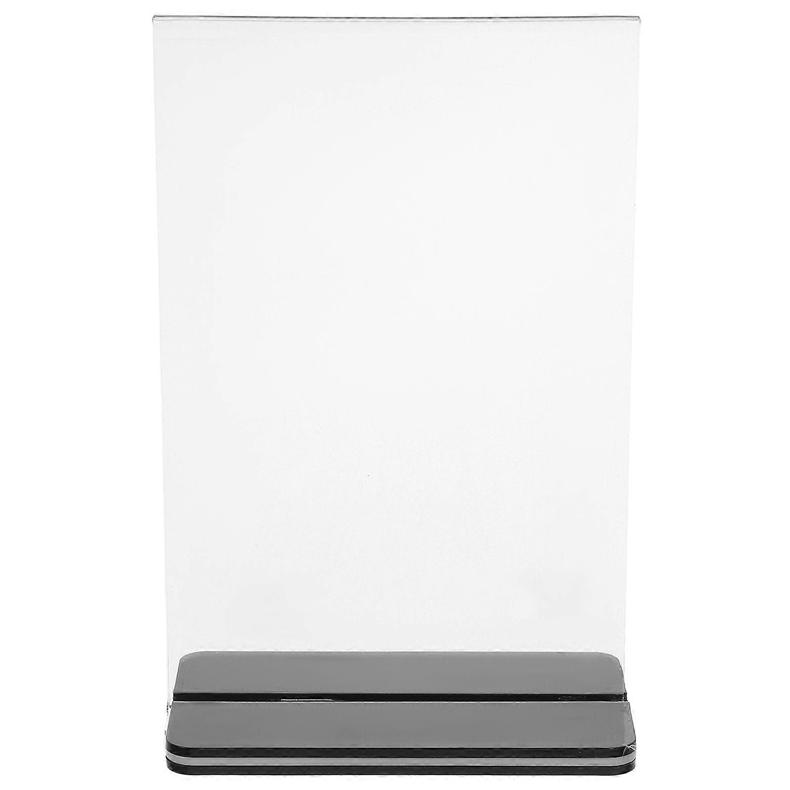 3pcs Acrylique Signe Titulaire Menu Présentoir Menu Signe Titulaire Vertical Prix Titulaire 150x100mm