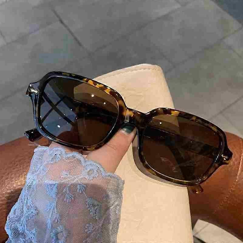 וינטאג 'מרובע משקפי שמש אישה מראה רטרו מסמר צהוב משקפי שמש מותג נקבה מעצב אופנה שחור Oculos דה סול