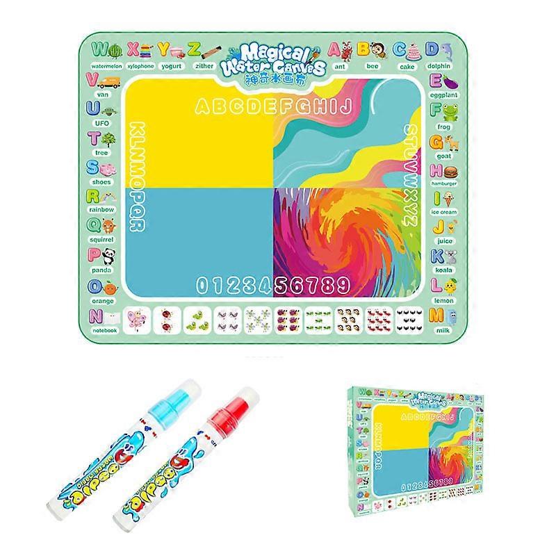 100 * 80cm大型グラフィティパッドウォーターキャンバス子供用おもちゃクリアウォーターカラーライティングブランケット