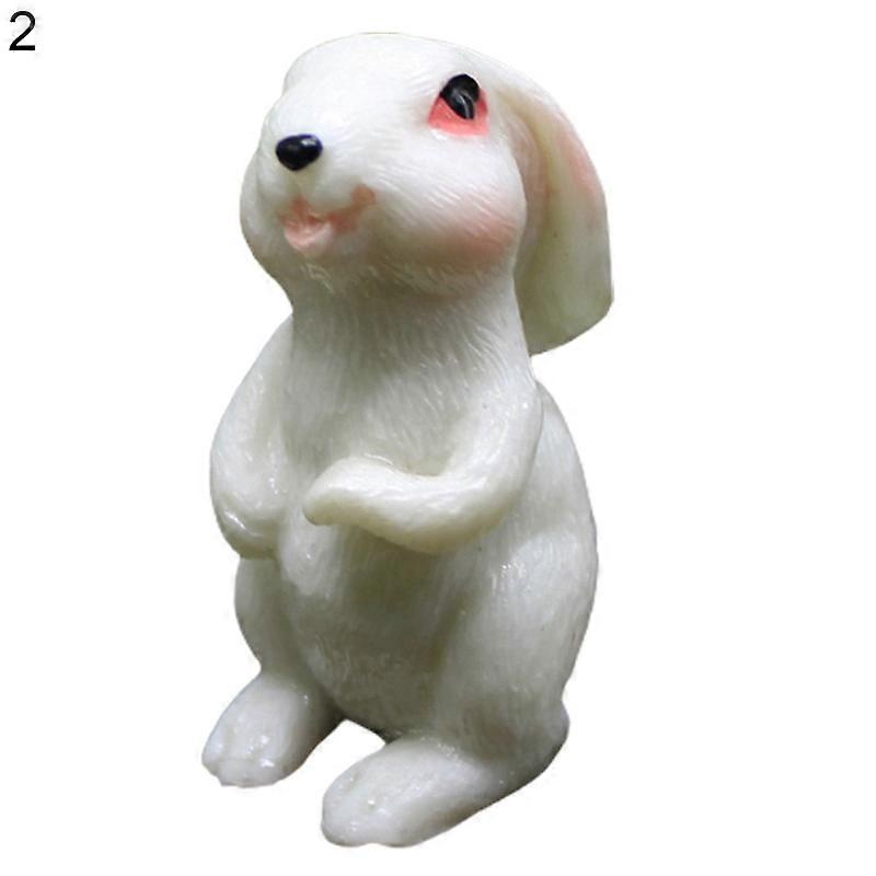 Artistic Rabbit Figurine Adding Vitality Resin Art Craft Rabbit Statue for Desktop JIKAIX