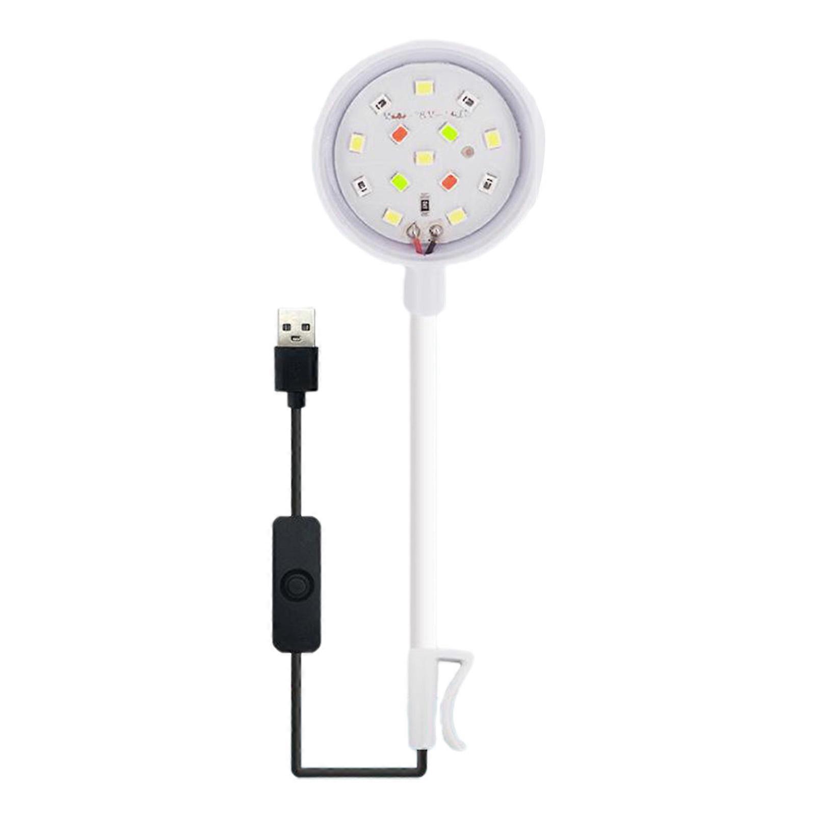 QingHai LED Aquarium Light 360 Degree Adjustable Simple Operation Waterproof Universal Tube Clip Fish Tanks Lamp