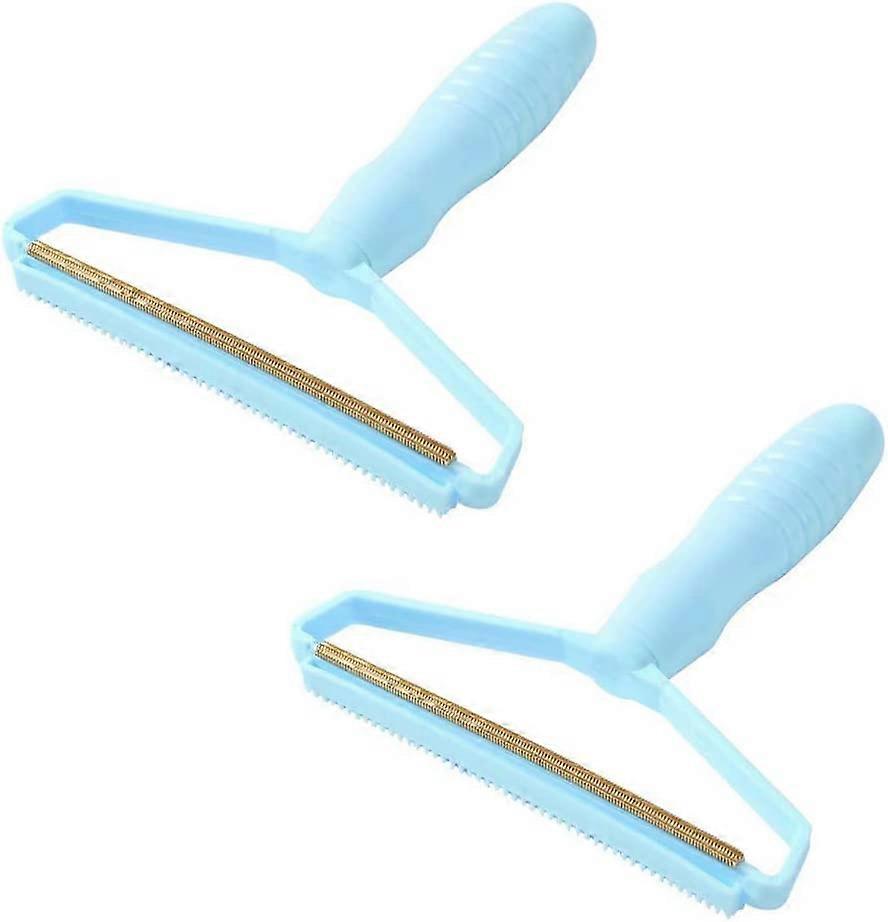 2 Pieces Anti-Pilling Razors, Lint Remover, Manual Anti Pilling Fuzz Brush(Pink)(4-D-1)