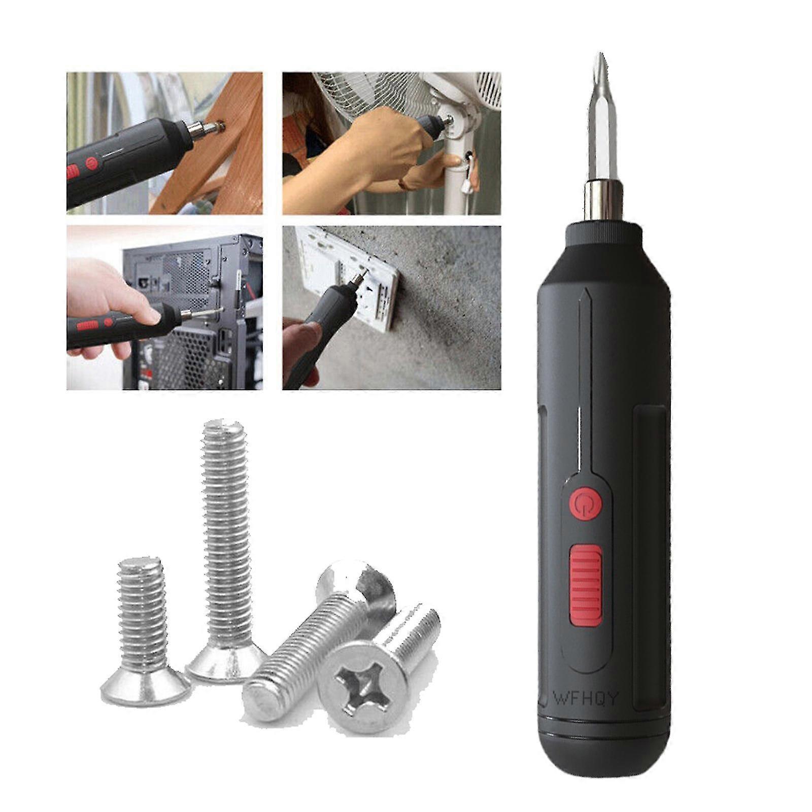Mini Rechargeable Cordless Electric Screwdriver 33pcs Drill Bits Power Tools Kit