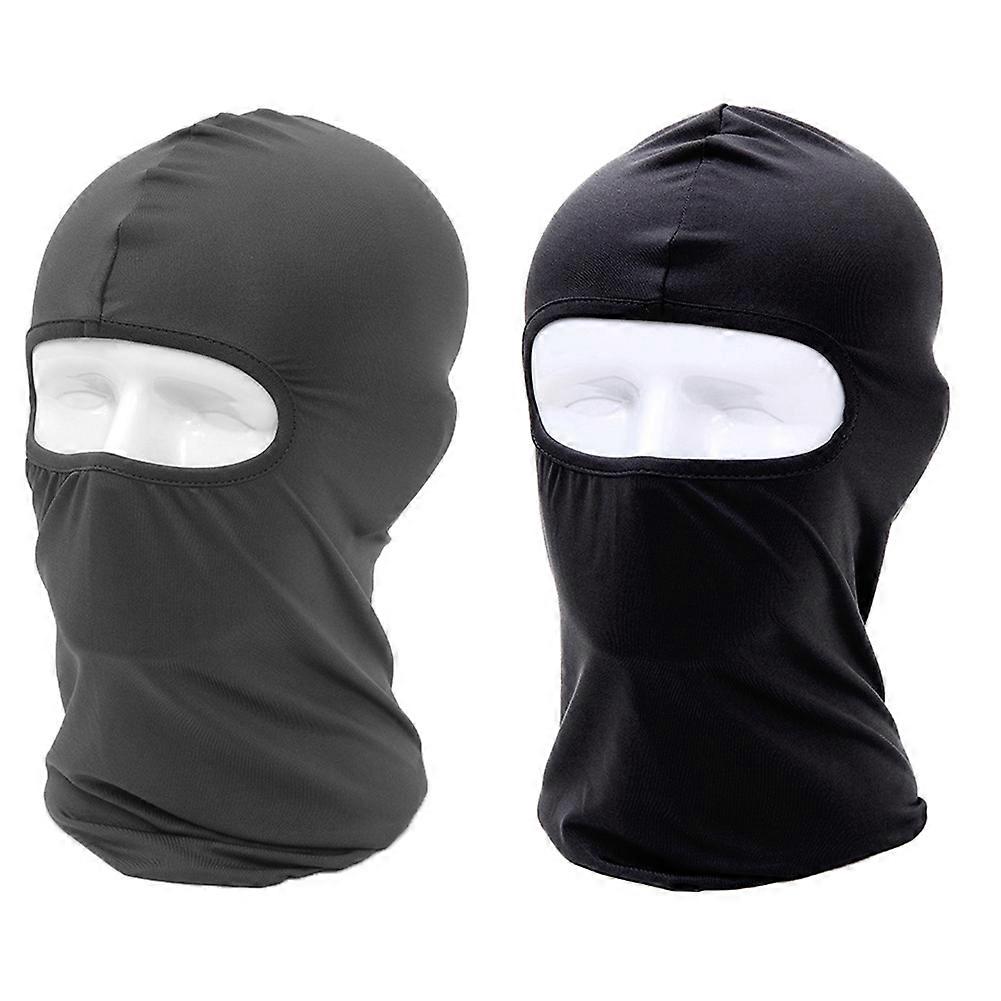 2Pcs Sun Protection Dust Proof Breathable Balaclava Full Coverage Face Mask