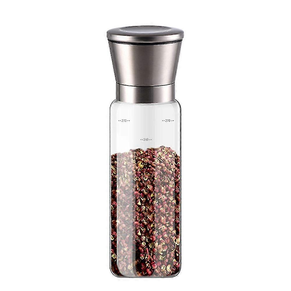 Salt And Pepper Grinder Refillable  Stainless Steel Salt