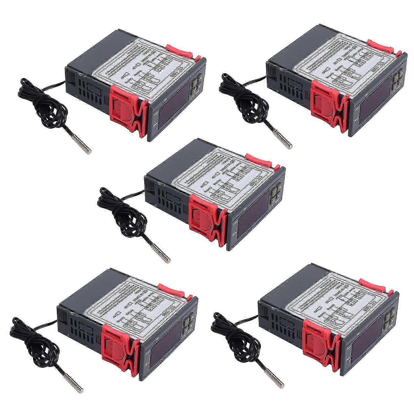 5x 220v/stc-/1000 Digital Temperature Controller Thermostat With Ntc