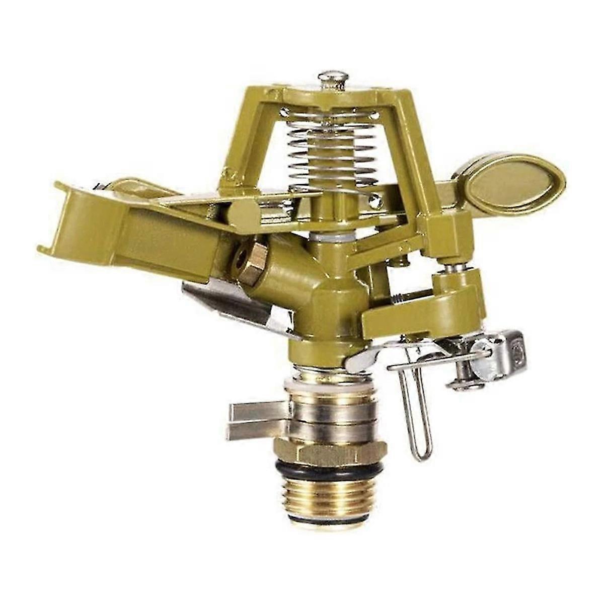 Brass Impact Sprinkler, Adjustable 20 - 360 Pattern, Long distance of spray