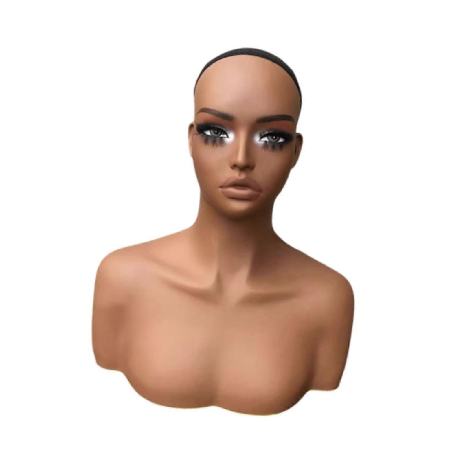 リアルな女性マネキンヘッドマネキンウィッグヘアピース用ディスプレイスタンド帽子A