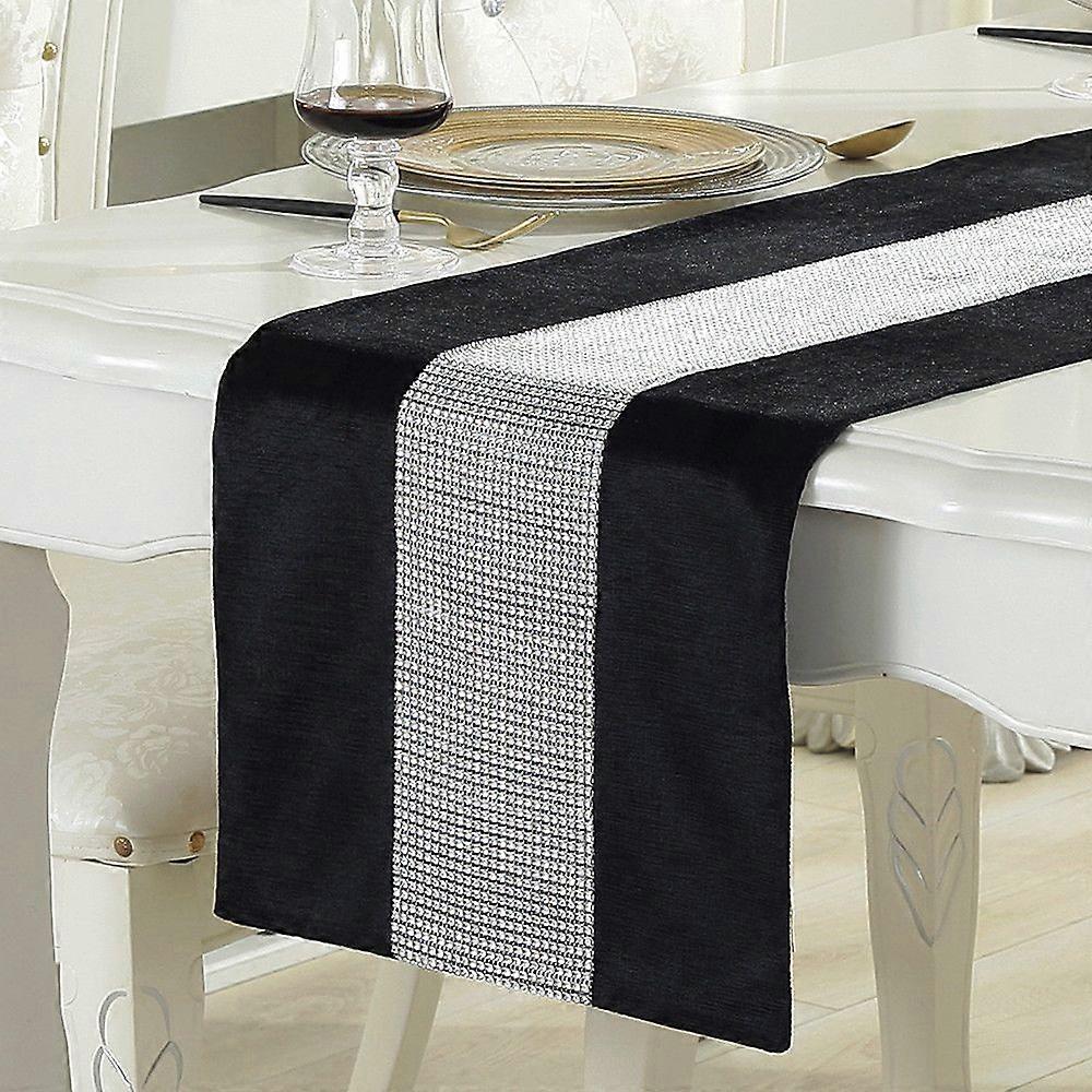 Table runner glitter table runner diamond table runner for kitchen table, coffee table, dresser, wine cabinet decoration