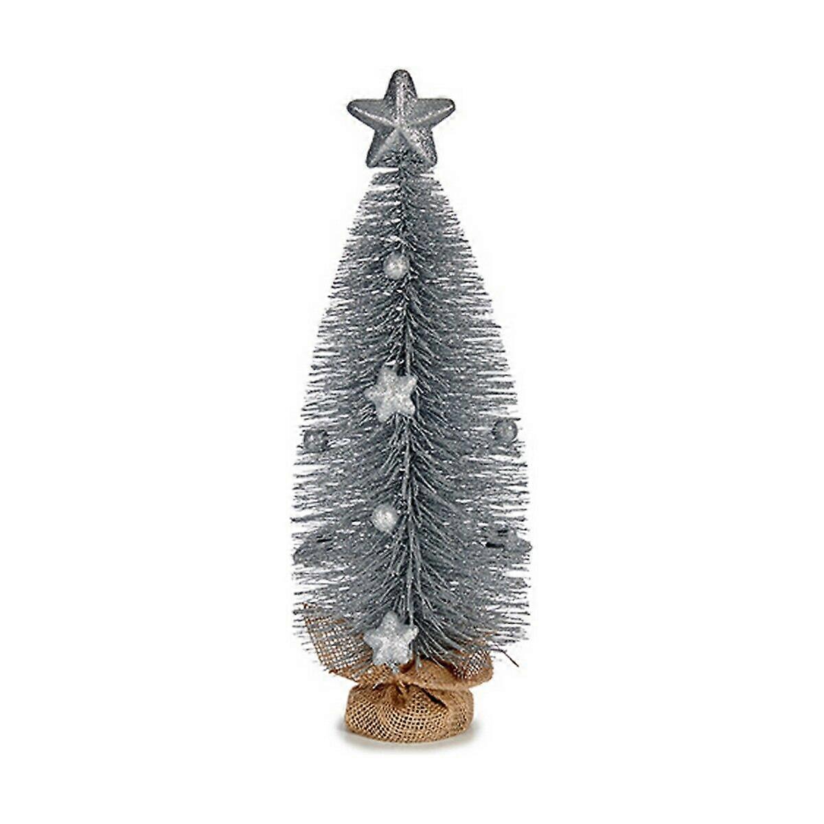 Christmas Tree with Star Silver 13 x 41 x 13 cm