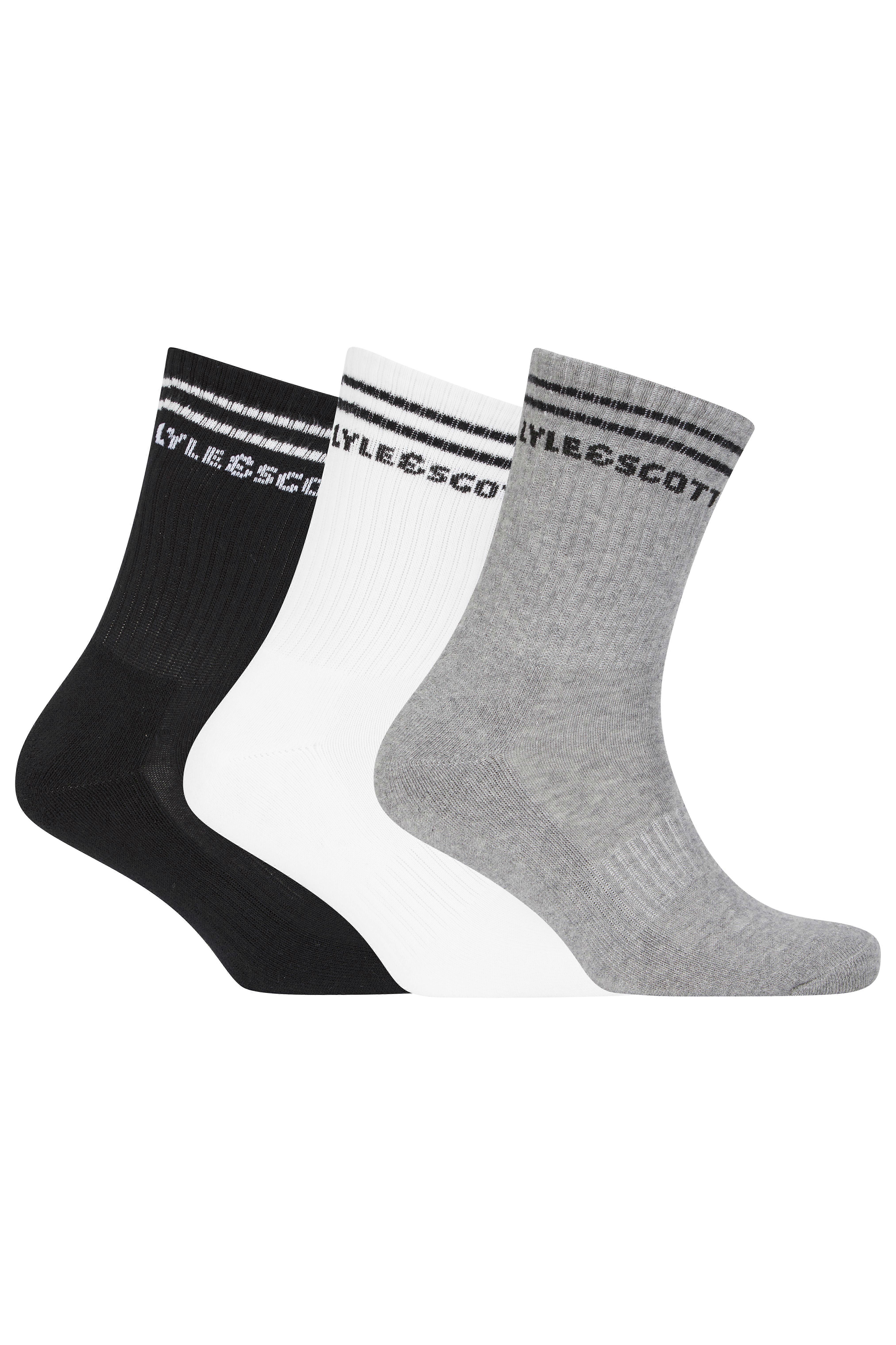 Lyle & Scott 3 Pack Walter Socks