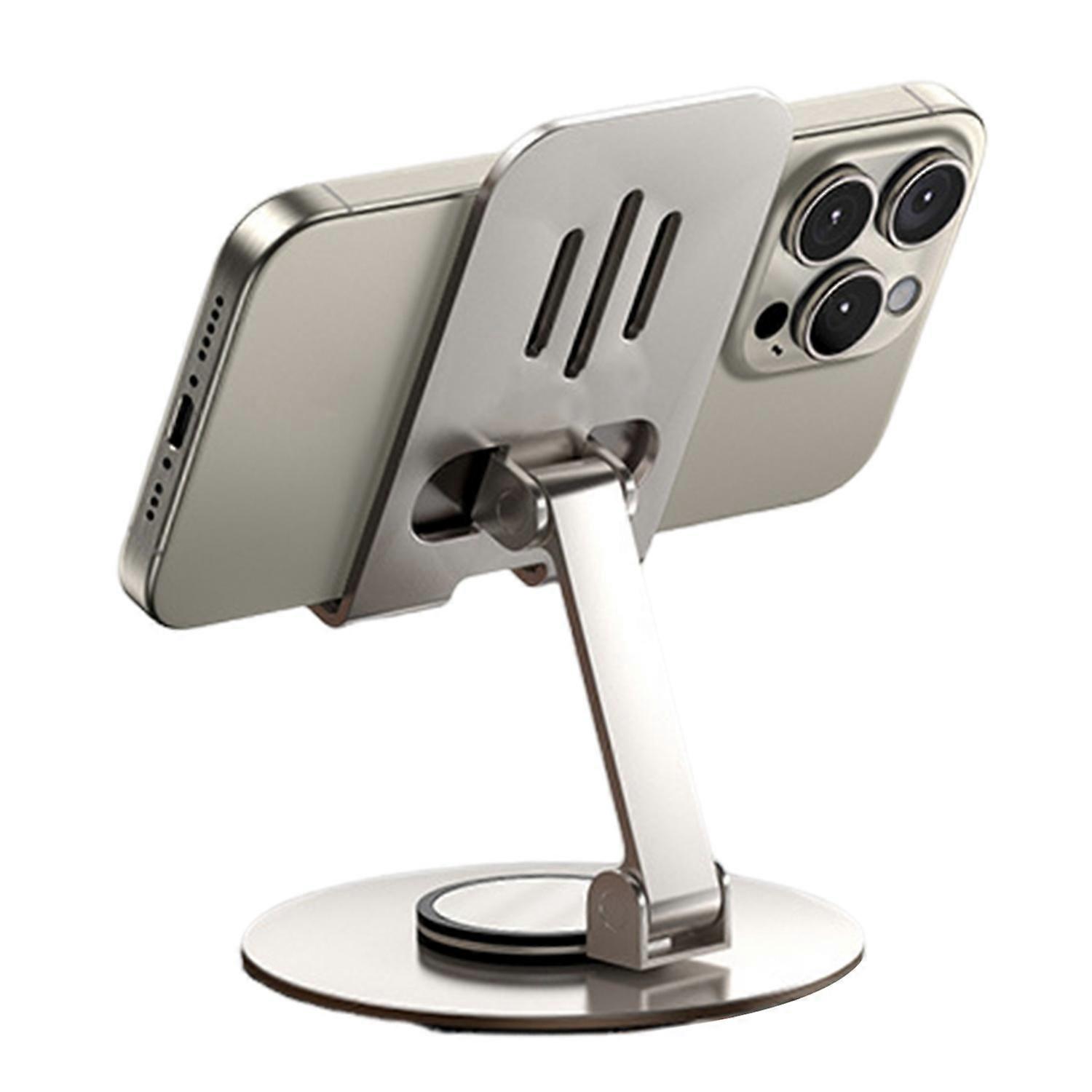 Phone Holder Anti-Slip Base 360-degree Rotation Stable Support Folding Desktop Lazy Portable Tablet