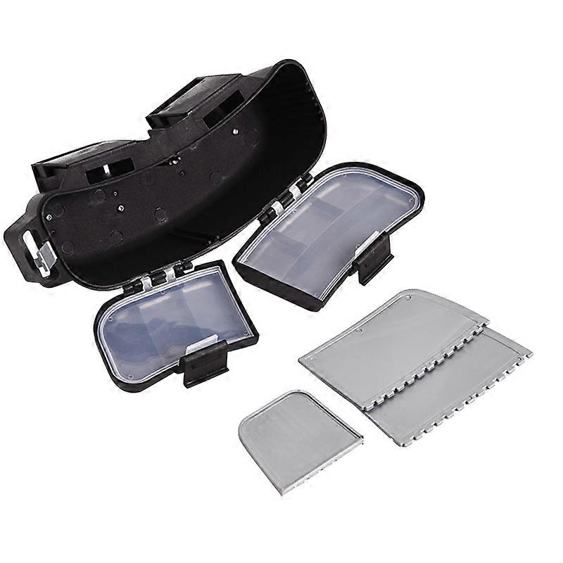 Fishing Tackle Box with Belt Black