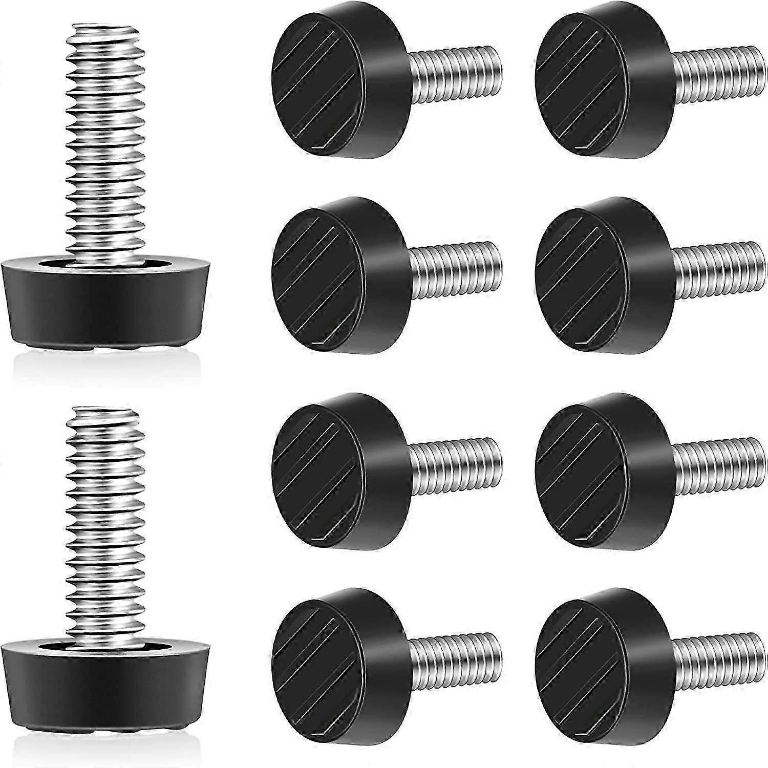 1/4inch Furniture Leveler LUORNG 20PCS 1/4" UNC Thread Adjustable Threaded Pole Leveling Foot Screw On Furniture Glide Leveling for Table, Chair, Furn