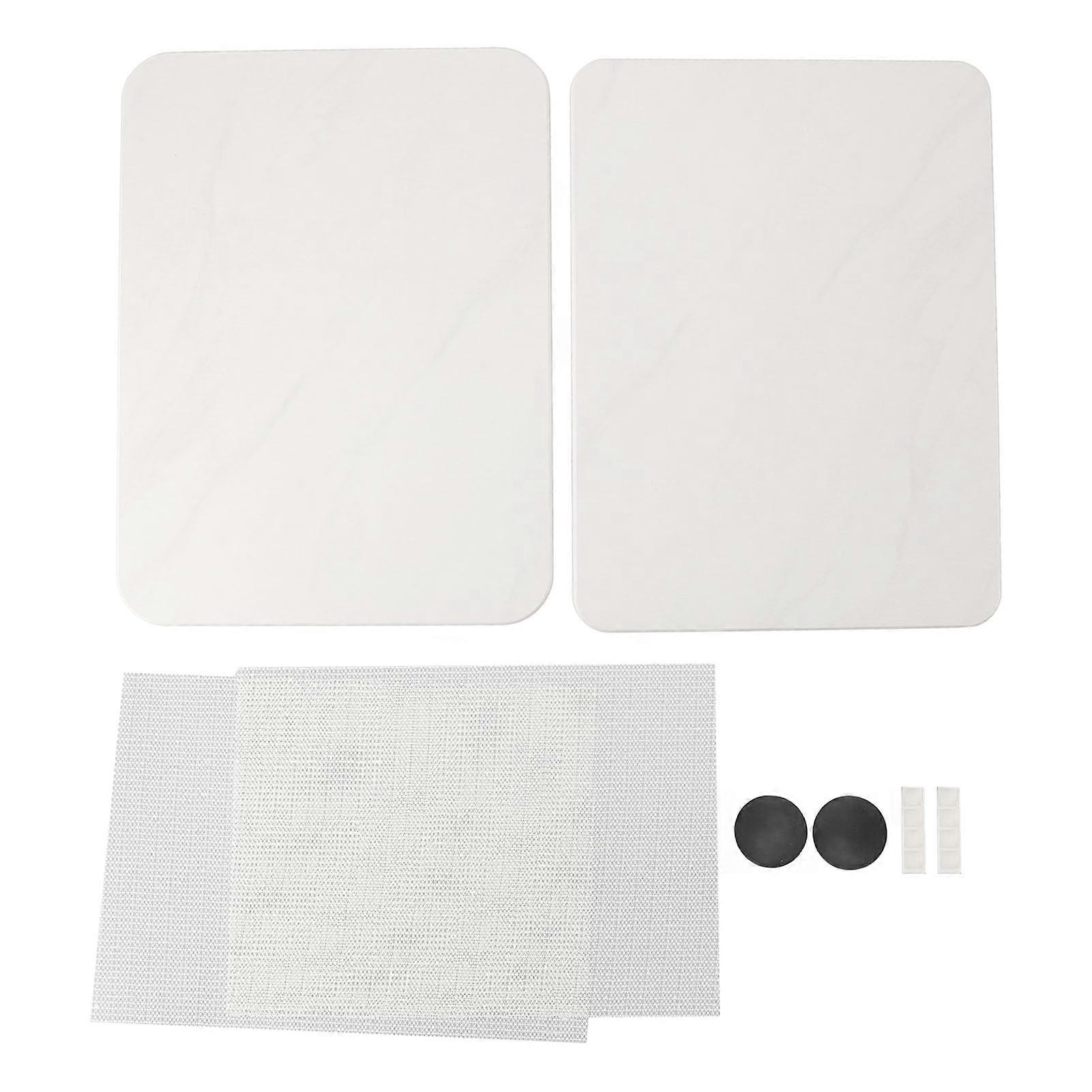 2 set di tappetino per l'asciugatura dei piatti in pietra resistente al calore tappetino per l'asciugatura rapida e super assorbente in diatomite per bancone da cucina