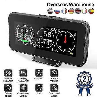 Mr Cartool M60 Car Speed Inclinometer Speedometer with Compass Inclinometer