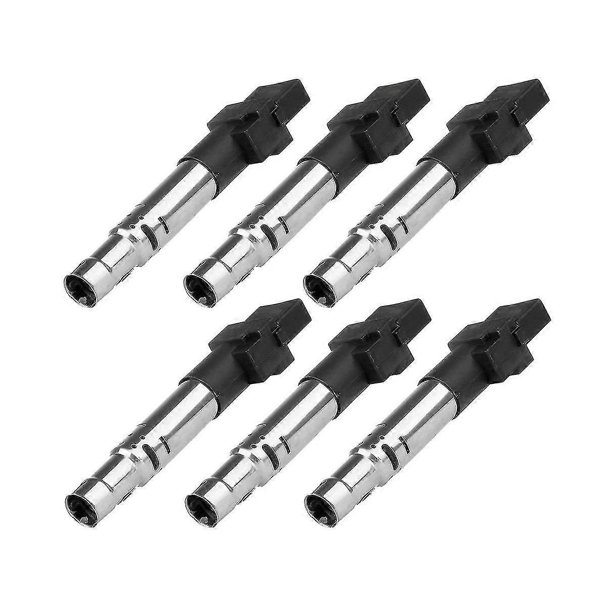6 Pcs Ignition Coil Pack For A3 Tt R32 V6 3.2l 3.6l 022905715 022905100b